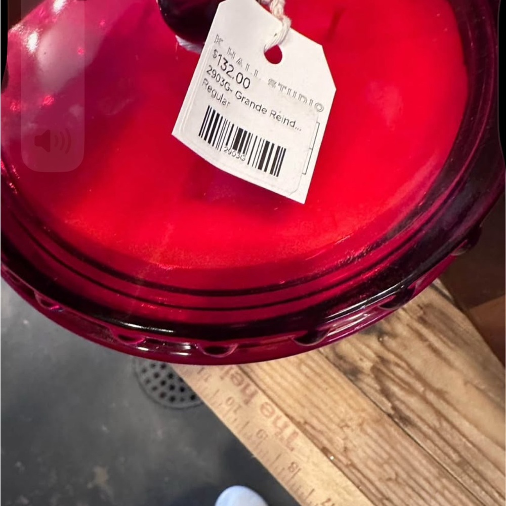 TWO HUGE 64 0z Reindeer candles(2 red only) candle is huge-last over a year!